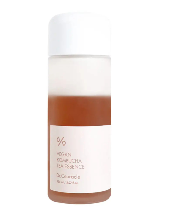 Dr. Ceuracle Vegan Kombucha Tea Essence Багатофункціональна крем-есенція для обличчя з комбучею та чорним чаєм, 150 мл