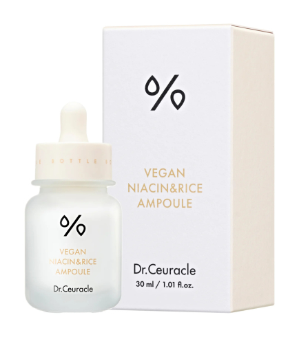 Dr. Ceuracle Vegan Niacin & Rice Ampoule Сироватка для обличчя з ніацинамідом та рисом для вирівнювання тону, 30 мл