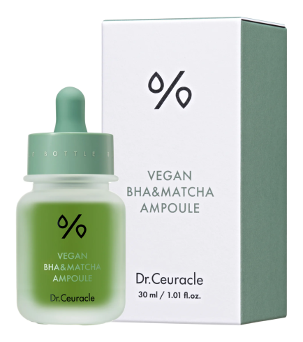Dr. Ceuracle Vegan BHA & Matcha Ampoule Сироватка для обличчя з BHA кислотою та матчa, 30 мл