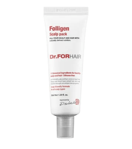 Dr. FORHAIR Folligen Scalp Pack Оздоровлююча маска для шкіри голови, 50 мл