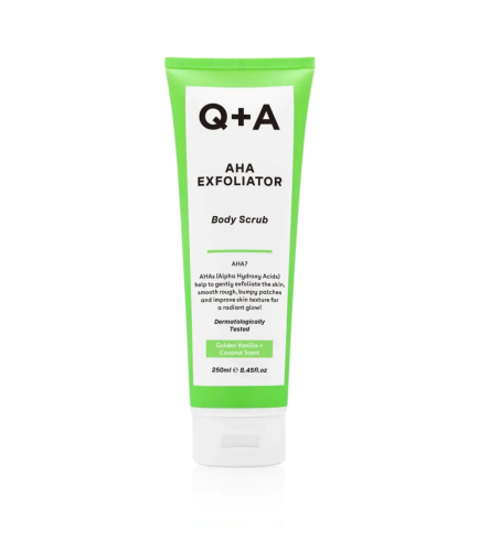 Q+A AHA Exfoliator Body Scrub Скраб для тіла з AHA-кислотами, 250 мл