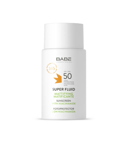 BABE Super Fluid SPF 50 сонцезахисний флюїд з матуючим ефектом, 50 мл