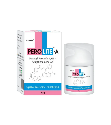 Perolite-A Gel Benzoyl Peroxide 2.5% + Adapalene 0.1% Гель від акне з бензоїл пероксидом та адапаленом, 30 г