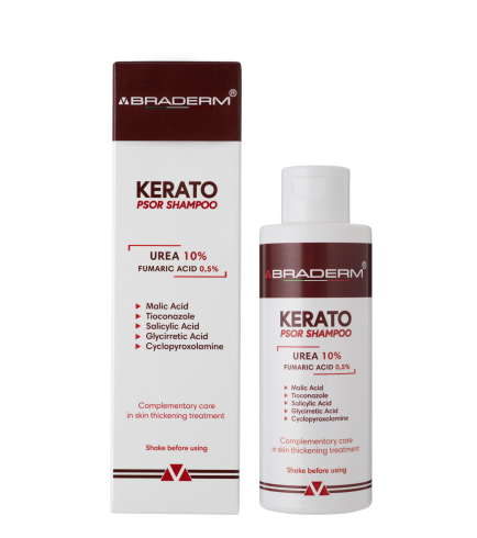Braderm Kerato Psor Shampoo Шампунь від лупи та себорейного дерматиту з сечовиною, 150 мл