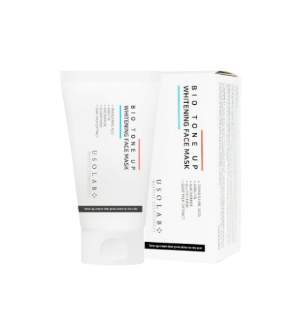Usolab Bio Tone Up Whitening Mask маска для освітлення шкіри та миттєвого сяяння, 50 мл