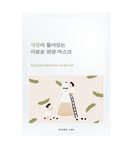 ROUND LAB Soybean Nourishing Mask Sheet Поживна тканинна маска для обличчя з соєвими бобами, 27 мл