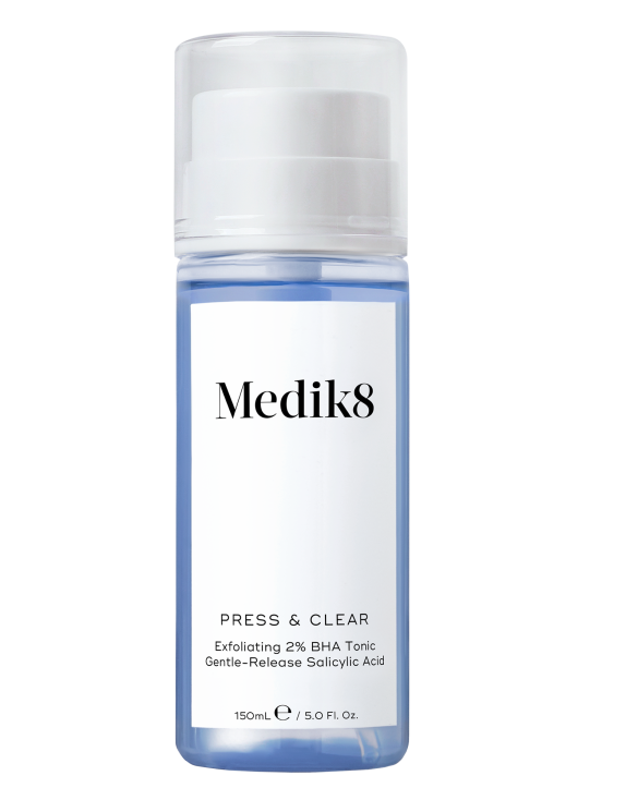 Medik8 Press & Clear Щоденний BHA-тонер для відлущення шкіри, 150 мл