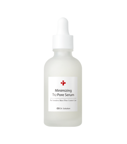 CU Dr.Solution Minimizing T12 Pore Serum Себорегулююча сироватка для зменшення пор, 50 мл Контроль блиску, звуження пор і вирівнювання текстури шкіри