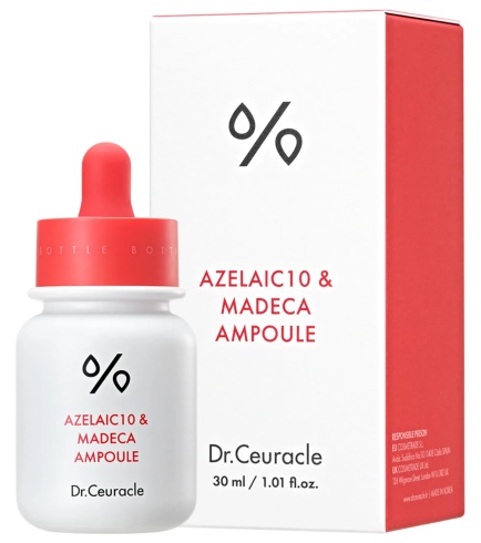Dr. Ceuracle Azelaic 10 & Madeca Ampoule Сироватка для обличчя з азелаїновою кислотою та мадекасосидом, 30 мл