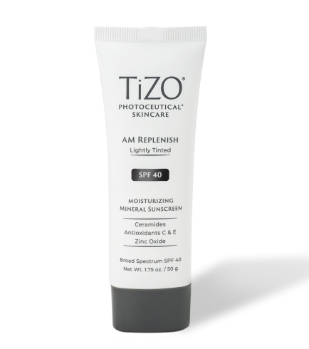 TiZO AM Replenish Lightly Tinted SPF 40 денний поживний крем для обличчя з легким відтінком, 50 г