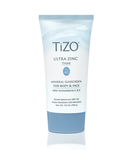TiZO Ultra Zinc Body & Face Tinted SPF 40 мінеральний сонцезахисний крем для обличчя та тіла з відтінком, 100 г