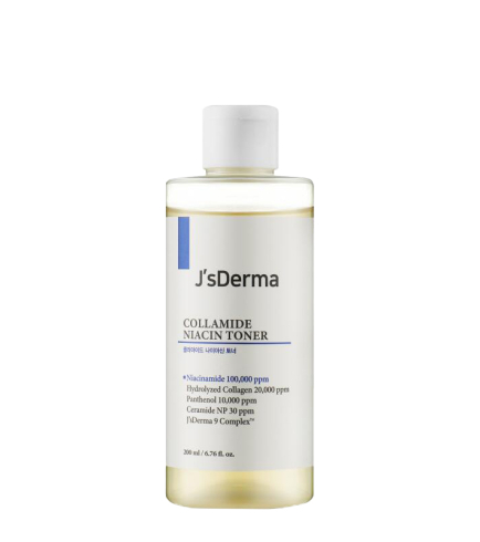 J’sDerma collamide niacin toner — тонер для комплексного зволоження з керамідами і колагеном, 200 мл