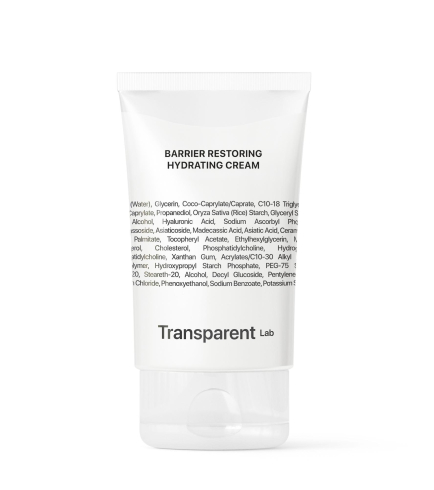 Transparent Lab Barrier Restoring Hydrating Cream відновлюючий зволожуючий крем для обличчя, 50 мл
