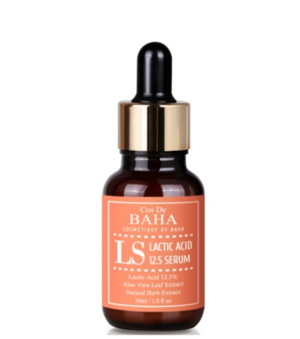 Cos De BAHA LS Lactic Acid 12.5% Serum сироватка з молочною кислотою для сяйва та гладкості шкіри, 30 мл