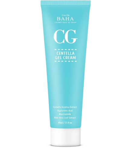 Cos De Baha Centella Gel Cream заспокійливий крем з центелою для чутливої шкіри, 45 мл