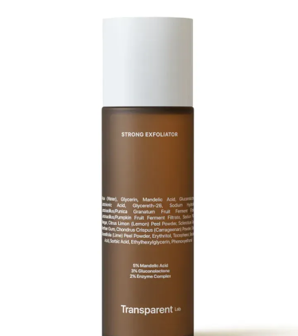 Transparent Lab Strong Exfoliator інтенсивний відлущувальний засіб для обличчя, 130 мл